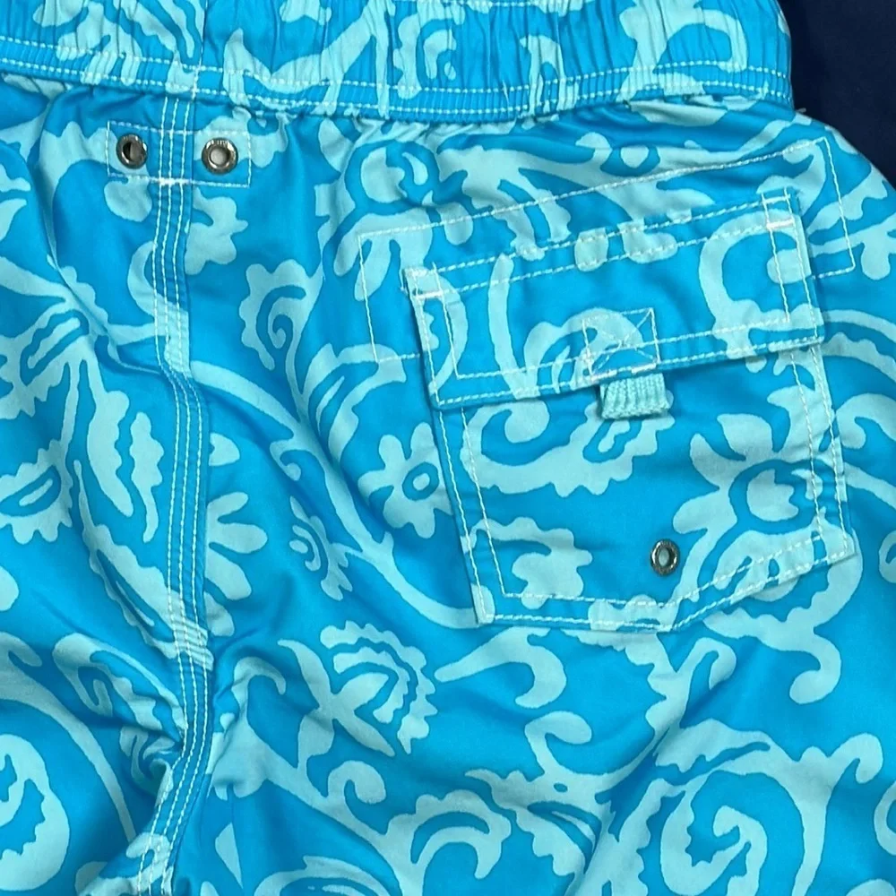 Land’s End kids boys Hawaiian Swimwear Suit with Trunks, M 10/12